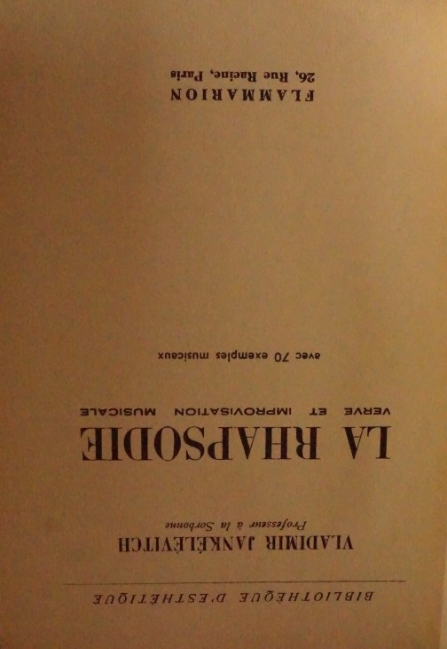 La Rhapsodie - verve et improvisation musicale