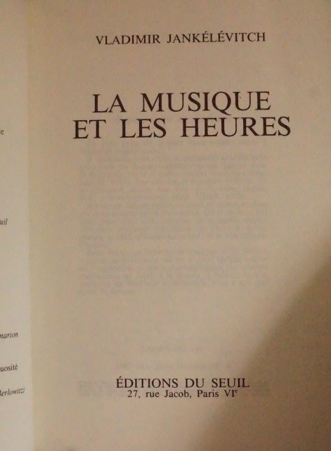 La Musique et les heures