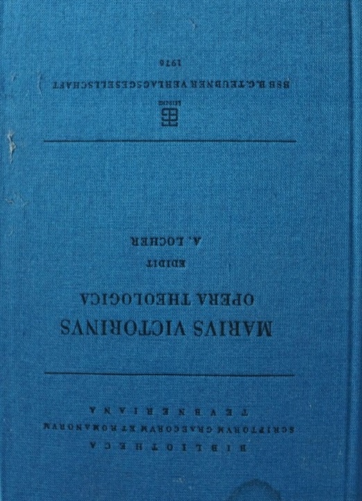 MARIVS VICTORINVS - OPERA THEOLOGICA