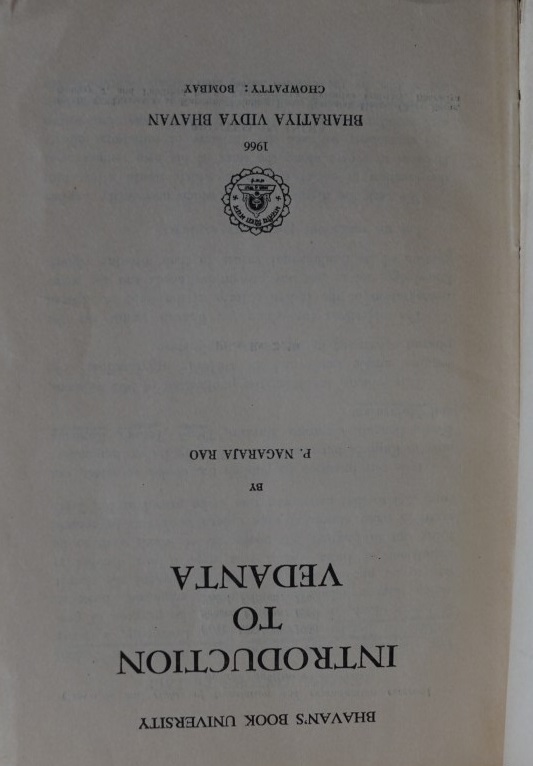 Introduction to Vedanta