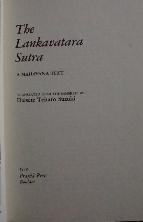 The Lankavatara Sutra