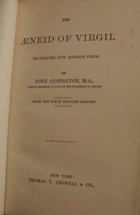 Aenheid of Virgil