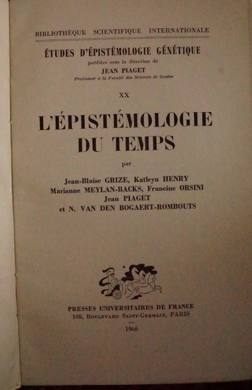 L`Épistémologie du Temps