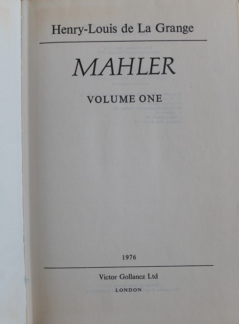 Mahler - A Biography