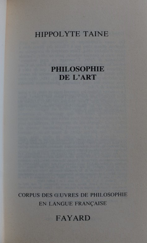 Philosophie de L`Art