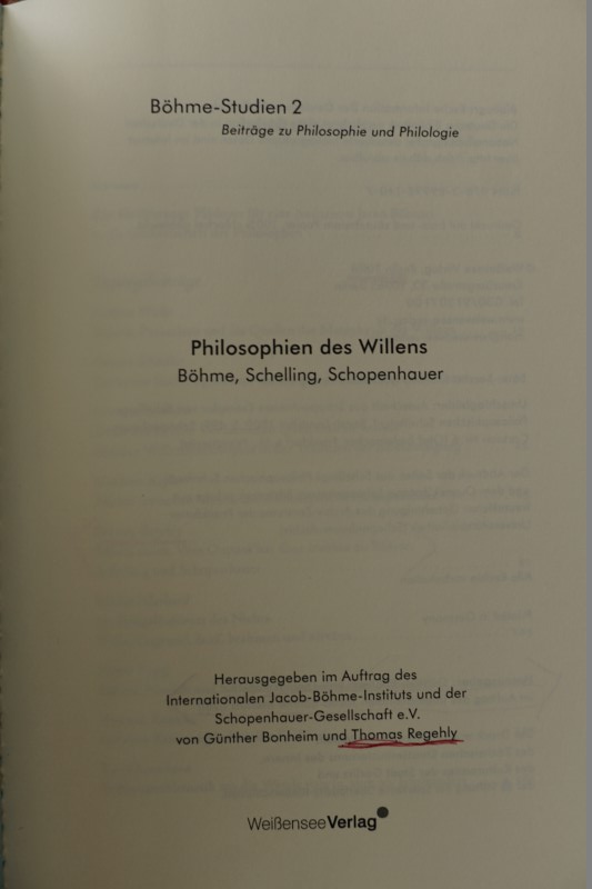 Böhme Studien 2 - Philosophie des Willens