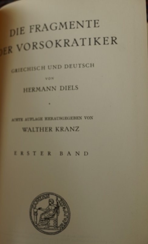 Fragmente der Vorsokratiker