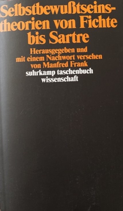 Selbstbewusstseins-theorienvon fichte bis Sartre