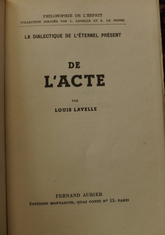 De L`Acte 