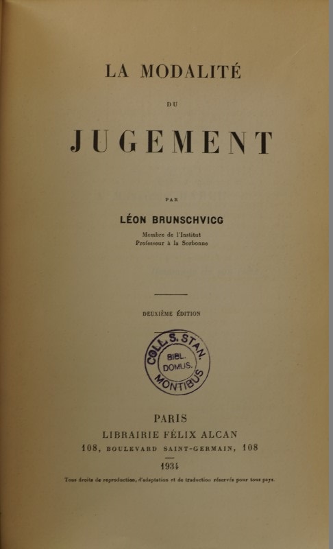 La Modalité de Jugement