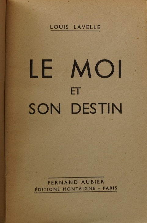 Le Moi et son Destin