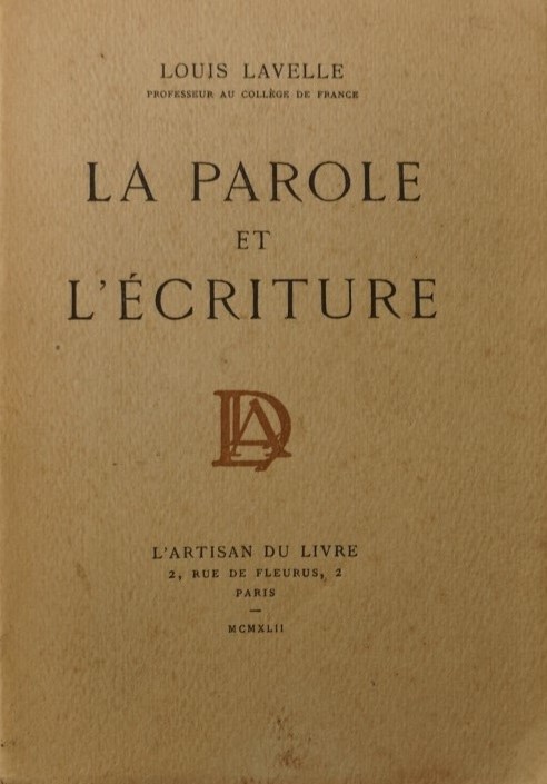 La Parole et L`Écriture