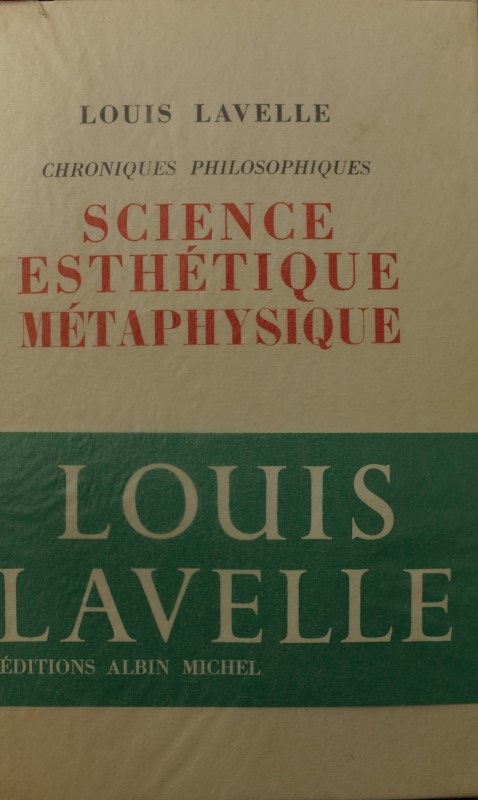 Science Esthétique métaphysique