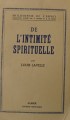 De L`Intimité Sprirituelle