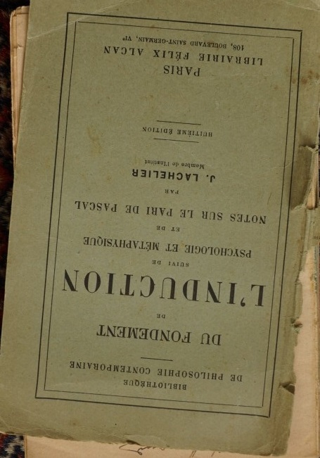 Du Fondement de L`Induction  suivi de Psychologie et Métaphysique