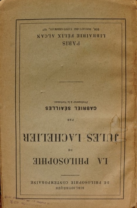 La Philosophie de Jules Lachelier