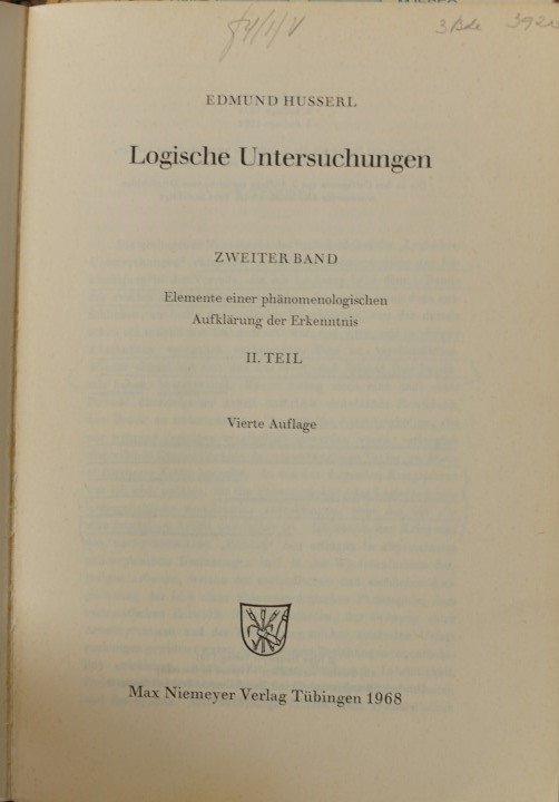 Logische Untersuchungen