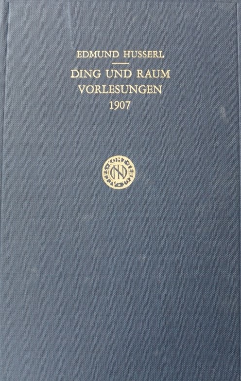 Ding und Raum - vorlesungen 1907