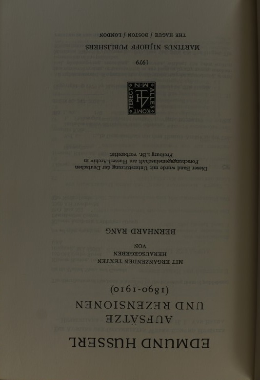 Aufsätze und Rezensionen (1890-1910)