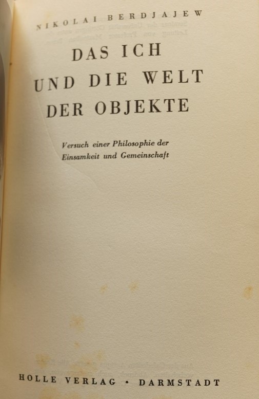 Das Ich und die Welt der Objekte