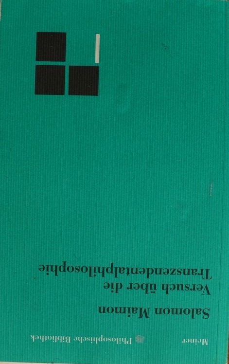 Versuch über die Tranzendentalphilosophie 