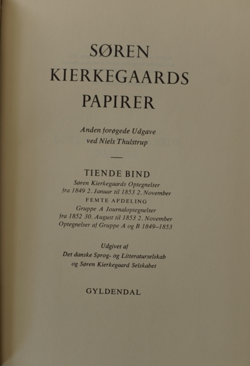 Sören Kierkegaards Papirer 