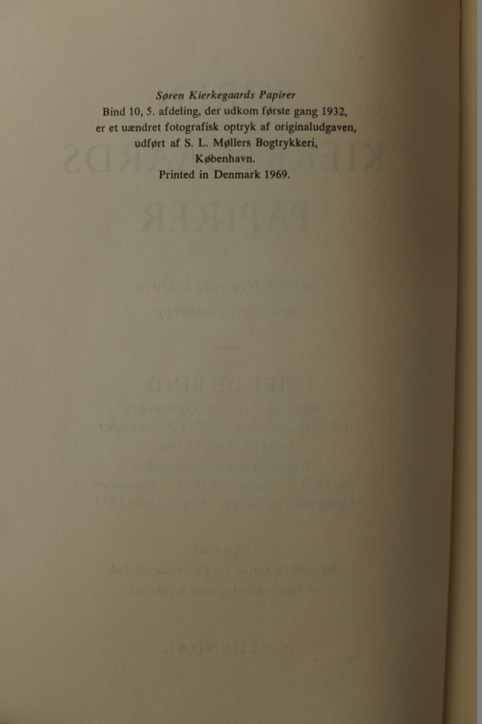 Sören Kierkegaards Papirer 