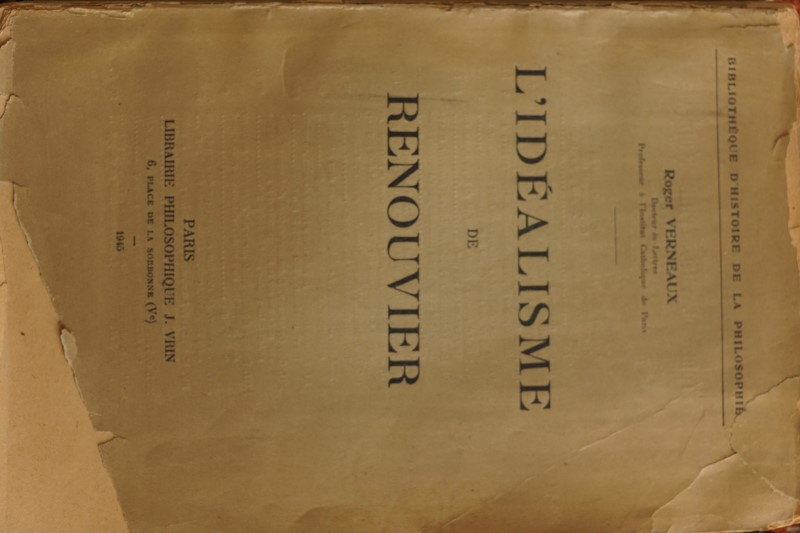 L`Idéalisme de Renouvier