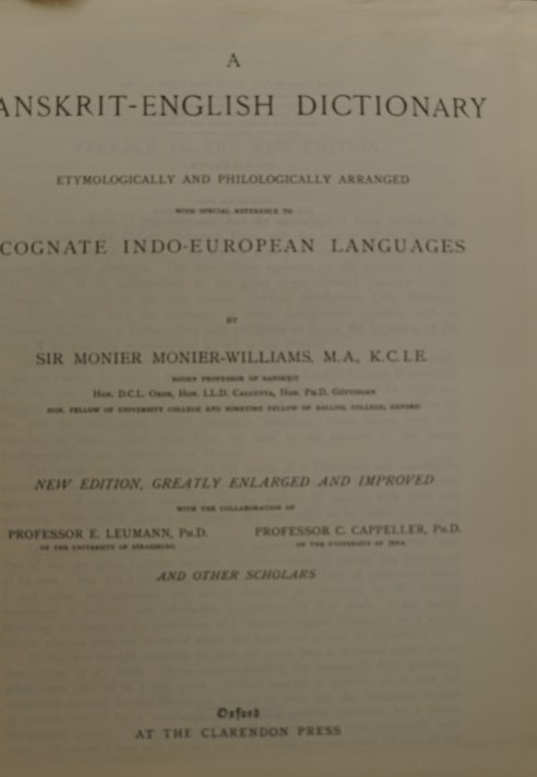 Sanskrit-Englisch Dictionary