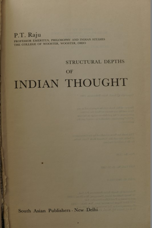 Stuctural Depths of Indian Thought