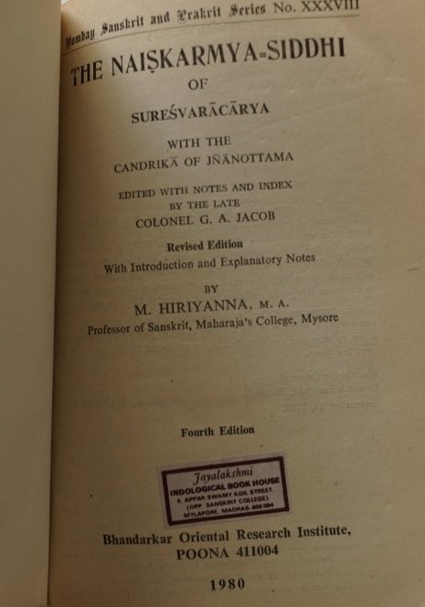 The Naiskarmya-Siddhi