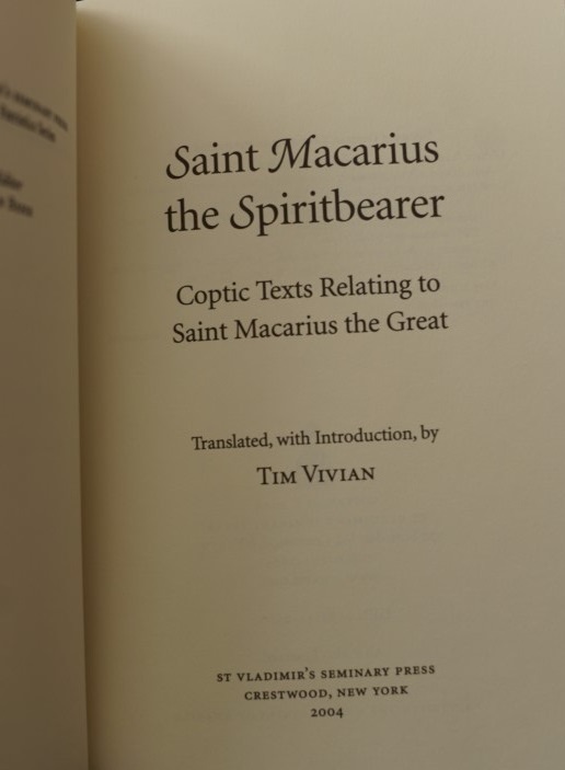 St Macarius the Spiritbearer
