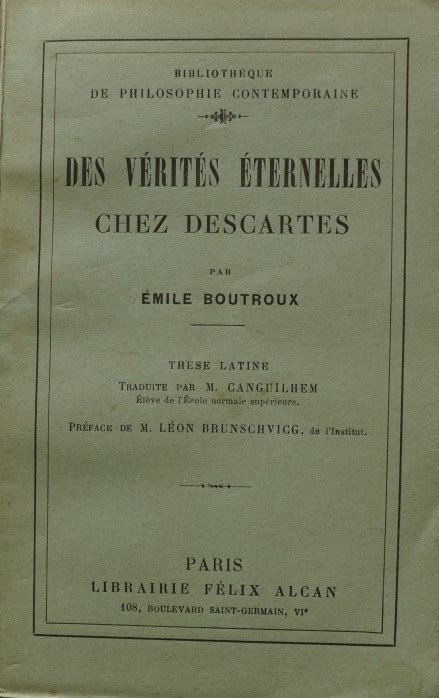 Des Vérités Éternelles chez Descartes