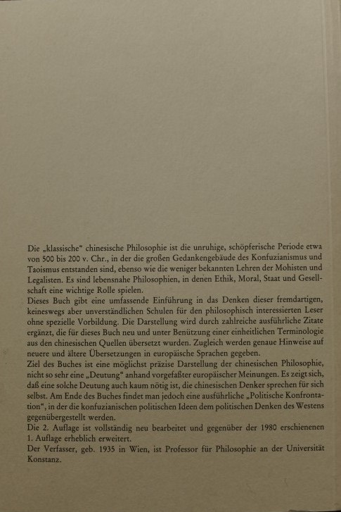 Klassische chinensische Philosophie