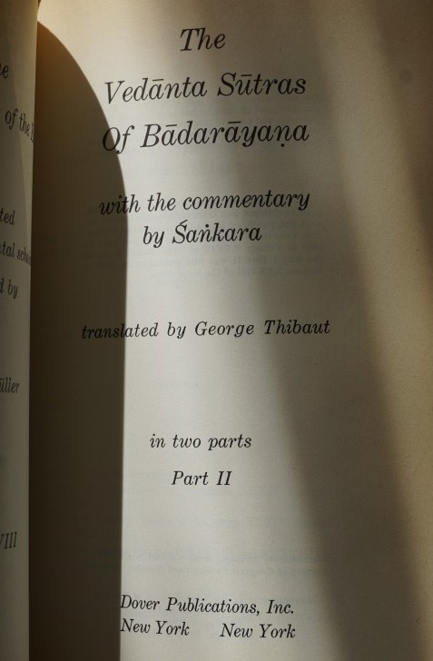 The Vedanta Sutras of Badarayana with the commentary by Sankara