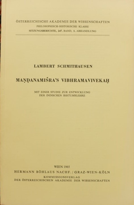 Mandanmisra's Vibhramavivekah