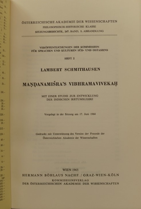 Mandanmisra's Vibhramavivekah