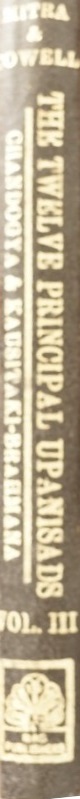 The Twelve Principal Upanisads (in three volumes) Volume III Chandogya and Kausitaki-Brahmana Upanisad