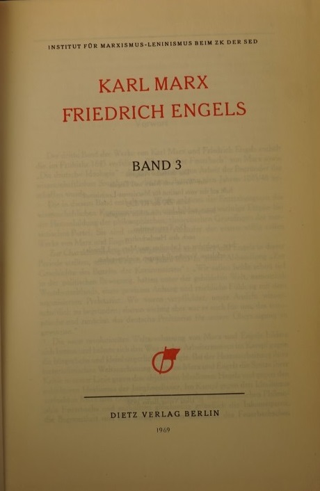 Werke Karl Marx - Friedrich Engels - Band 3
