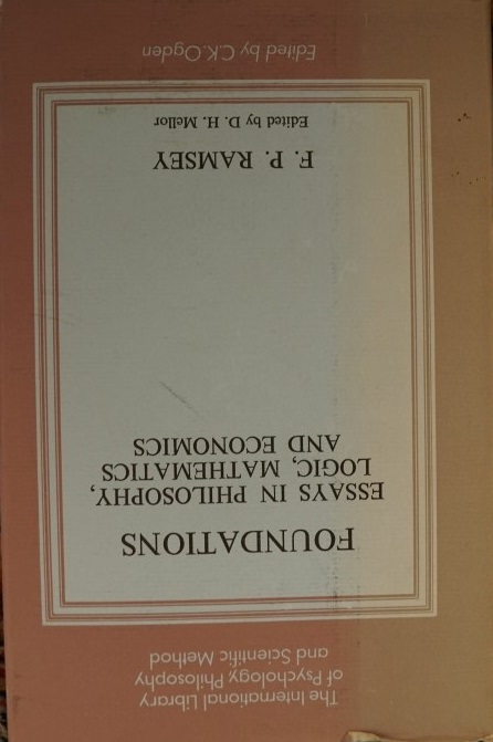 Foundations Essays in Philosophy, Logic, Mathematics and Economics