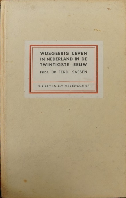 Wijsgerig leven in nederland in de twintigste eeuw