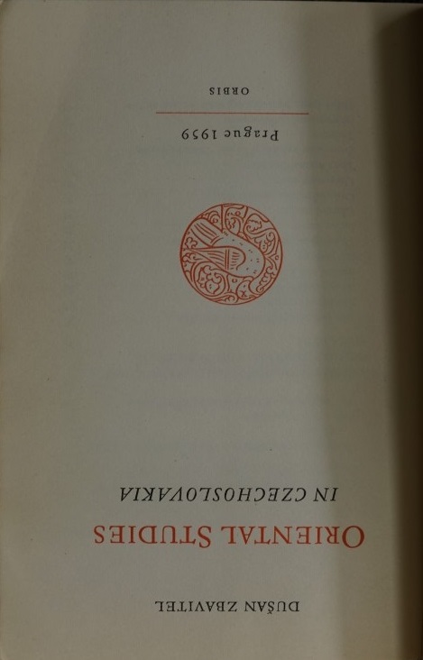Oriental Studies in Czechoslovakia