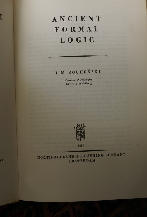 Ancient Formal Logic