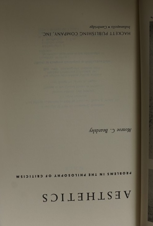 Aesthetics Problems in the philosophy of criticism