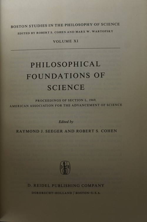 Philosophical Foundations of Science