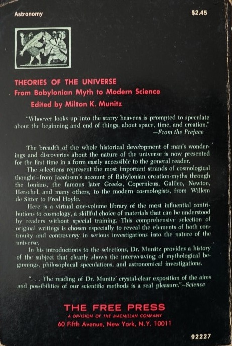 Theories of the Universe