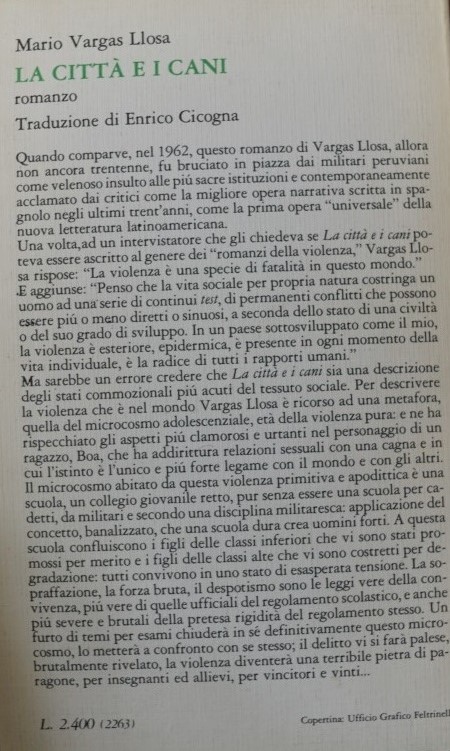 La città e i cani