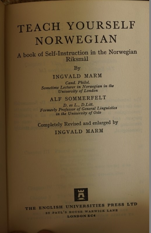 Teach yourself Norwegian