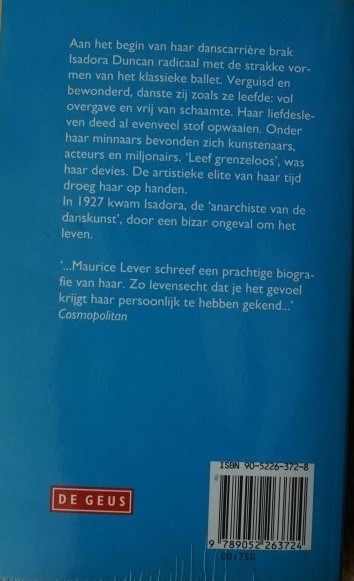 Isadora Duncan een danseres