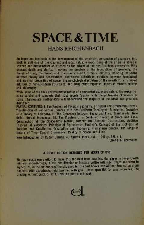 The Philosophy of Space and Time